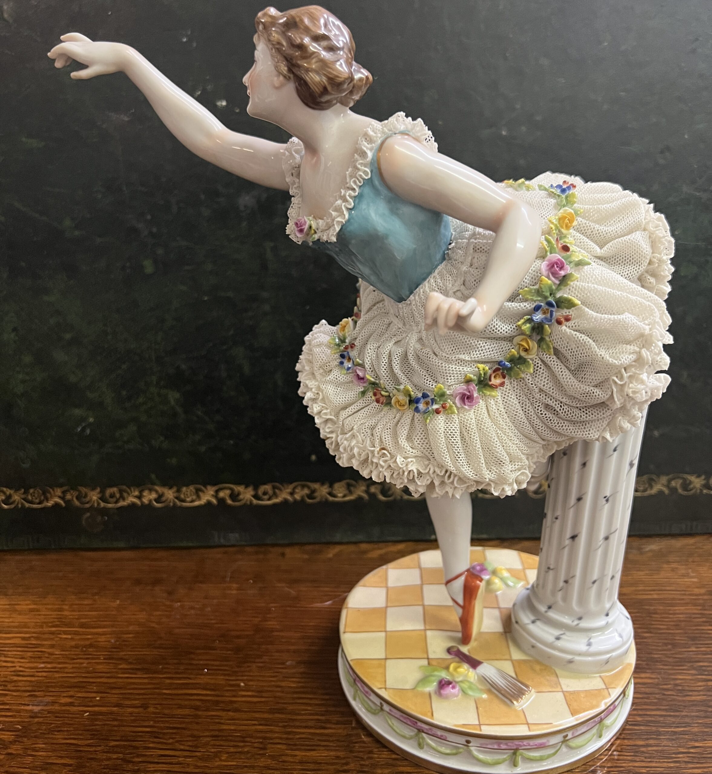 Beautiful Dresden Porcelain Ballerina 11 inch - South Perth Antiques &  Collectables