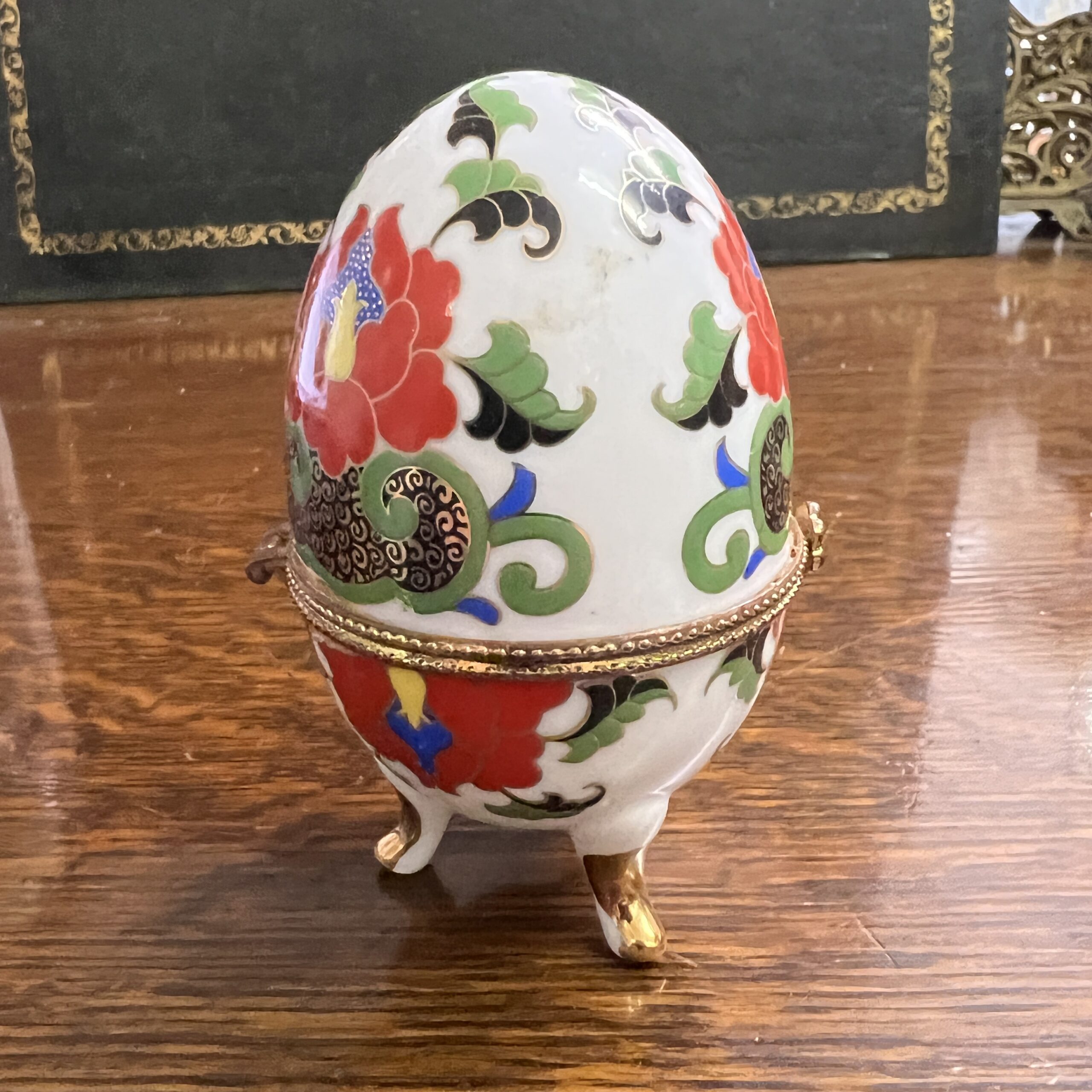 thumbnail image 2 of XJYGFTS Russian Easter Egg Jewelry Box Hand-Painted Enamel... 2 of 10