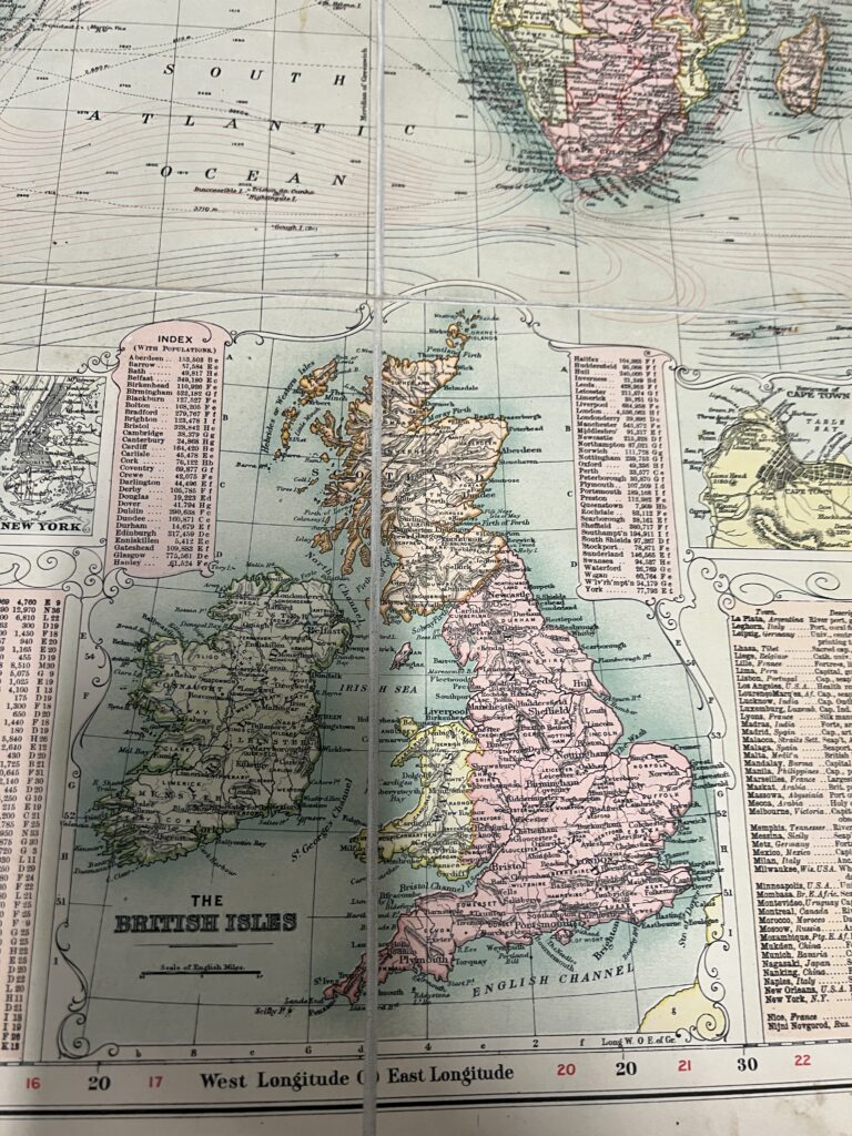 Bacon's new chart mercators map of the world 1908. - South Perth ...