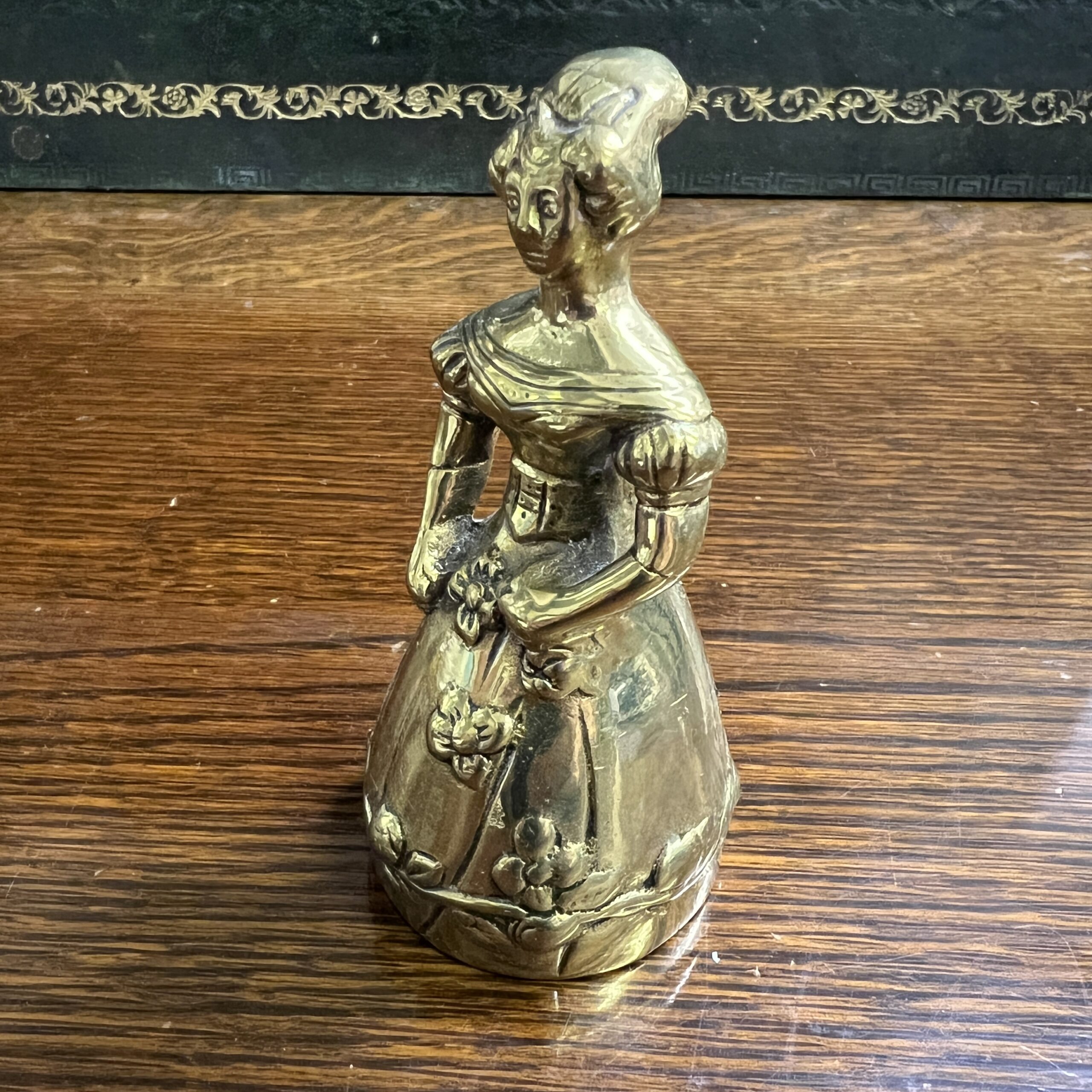 Victorian lady Brass Bell - South Perth Antiques & Collectables